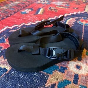HYKE x BEAUTIFUL SHOES Black Vibram Fidlock Sandals - 24 24.5 (7.5 8) - Japan